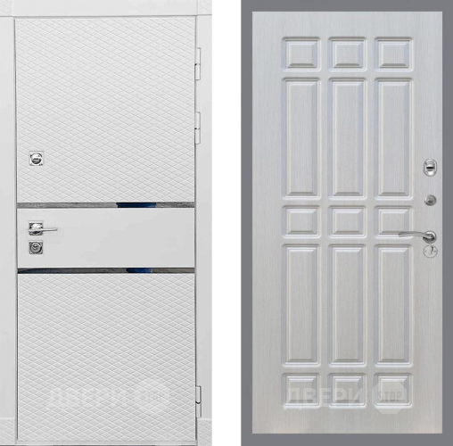 Входная металлическая Дверь Рекс (REX) 15 Силк Сноу FL-33 Лиственница беж в Пушкино