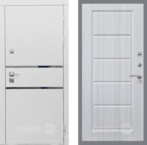 Входная металлическая Дверь Рекс (REX) 15 Силк Сноу FL-39 Сандал белый в Пушкино