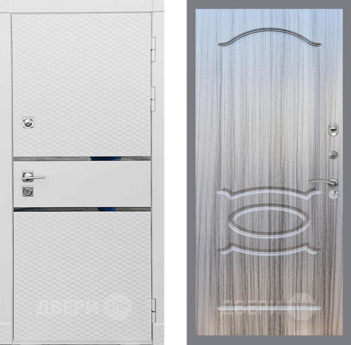 Входная металлическая Дверь Рекс (REX) 15 Силк Сноу FL-128 Сандал грей в Пушкино