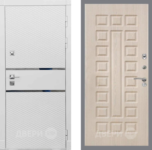 Входная металлическая Дверь Рекс (REX) 15 Силк Сноу FL-183 Беленый дуб в Пушкино