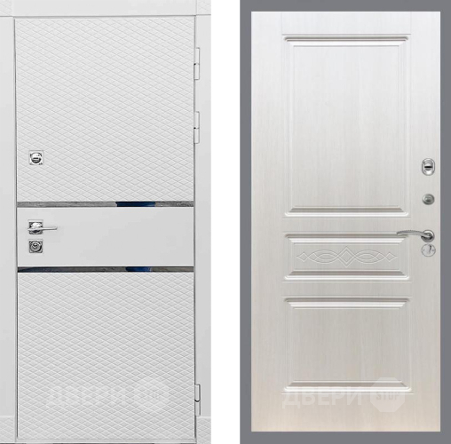 Входная металлическая Дверь Рекс (REX) 15 Силк Сноу FL-243 Лиственница беж в Пушкино