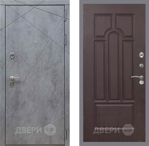 Входная металлическая Дверь Рекс (REX) 13 Бетон Темный FL-58 Венге в Пушкино