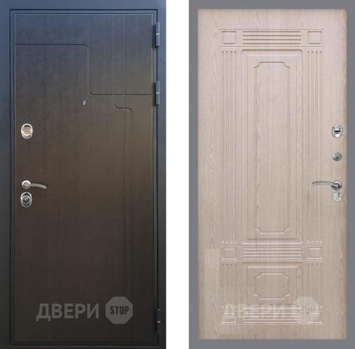 Входная металлическая Дверь Рекс (REX) Премиум-246 FL-2 Беленый дуб в Пушкино