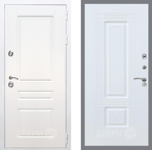 Входная металлическая Дверь Рекс (REX) Премиум-н Силк Сноу FL-2 Силк Сноу в Пушкино