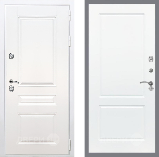 Входная металлическая Дверь Рекс (REX) Премиум-н Силк Сноу FL-117 Силк Сноу в Пушкино