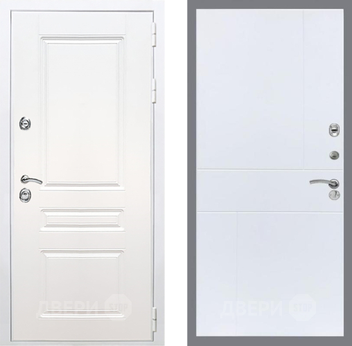 Входная металлическая Дверь Рекс (REX) Премиум-н Силк Сноу FL-290 Силк Сноу в Пушкино