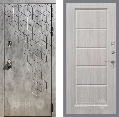 Входная металлическая Дверь Рекс (REX) 23 FL-39 Беленый дуб в Пушкино