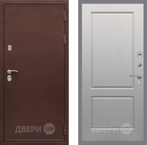 Входная металлическая Дверь Рекс (REX) 5 металл 3 мм FL-117 Грей софт в Пушкино