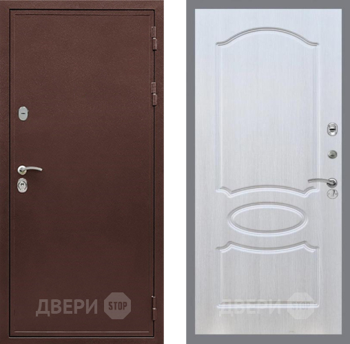 Входная металлическая Дверь Рекс (REX) 5 металл 3 мм FL-128 Лиственница беж в Пушкино