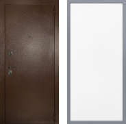 Дверь Заводские двери Эталон 3к антик медь Тривия Белый софт 860х2050 мм